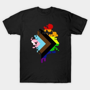 Progress Pride Rainbow Flag For Inclusivity T-Shirt